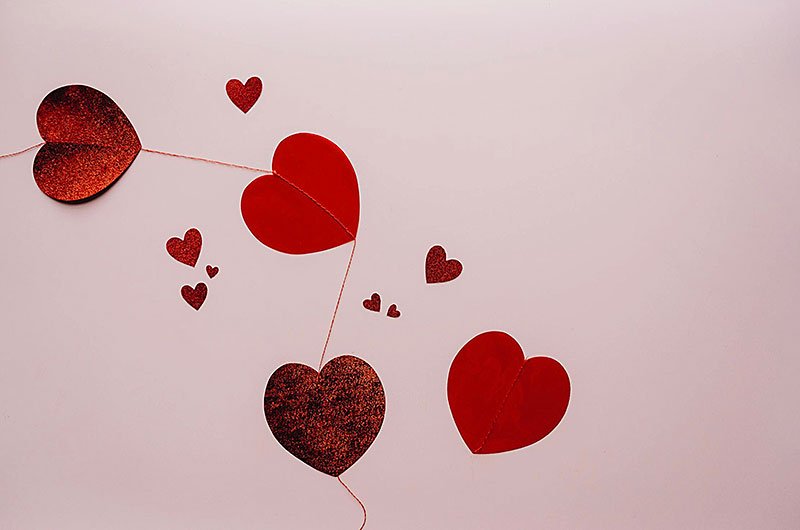 Beautiful hearts illustration.